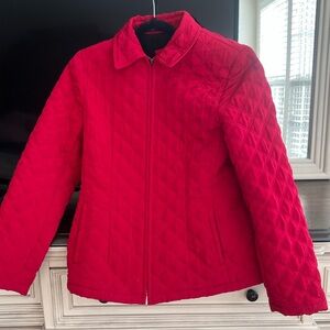 Esprit Vibrant Red Quilted Women's Puffer Jacket